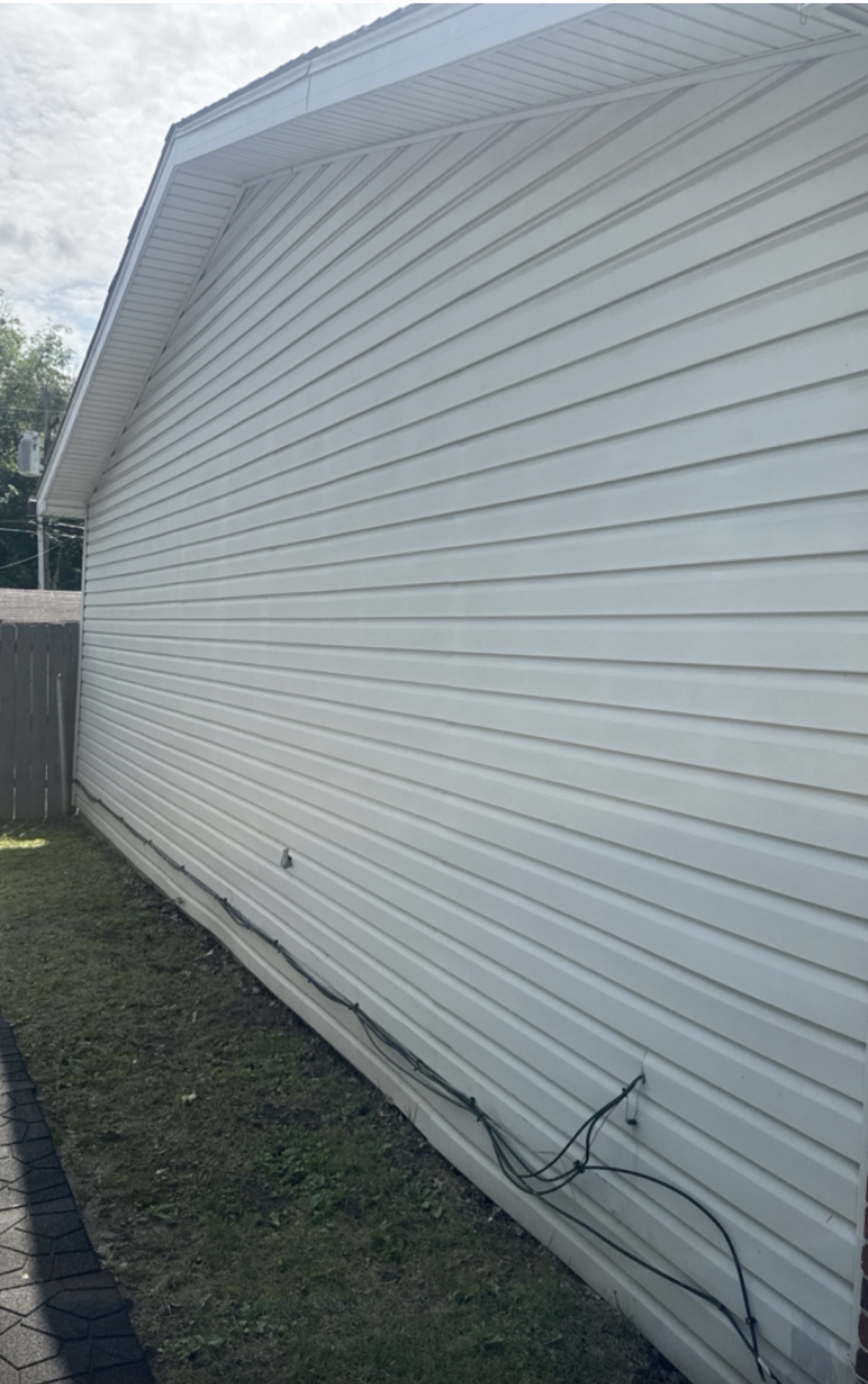 Before side siding